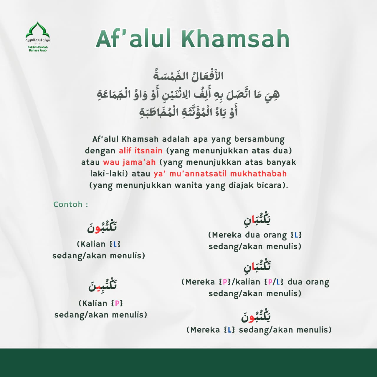 Af’alul Khamsah