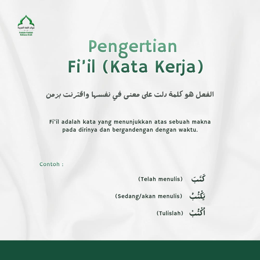 Pengertian Fi’il (Kata Kerja)