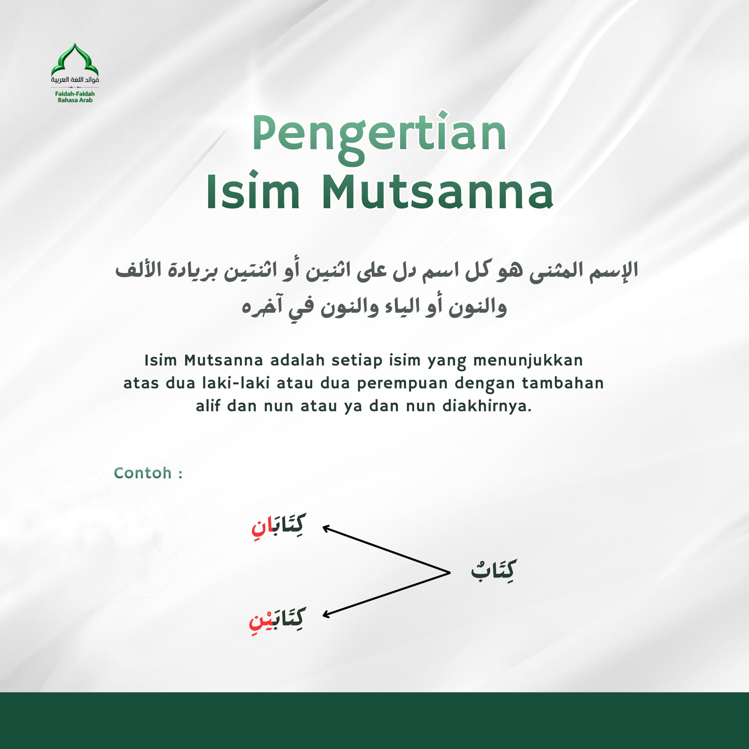 Pengertian Isim Mutsanna