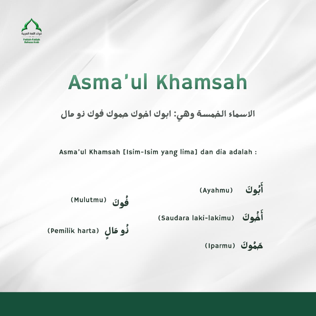 Asma’ul Khamsah