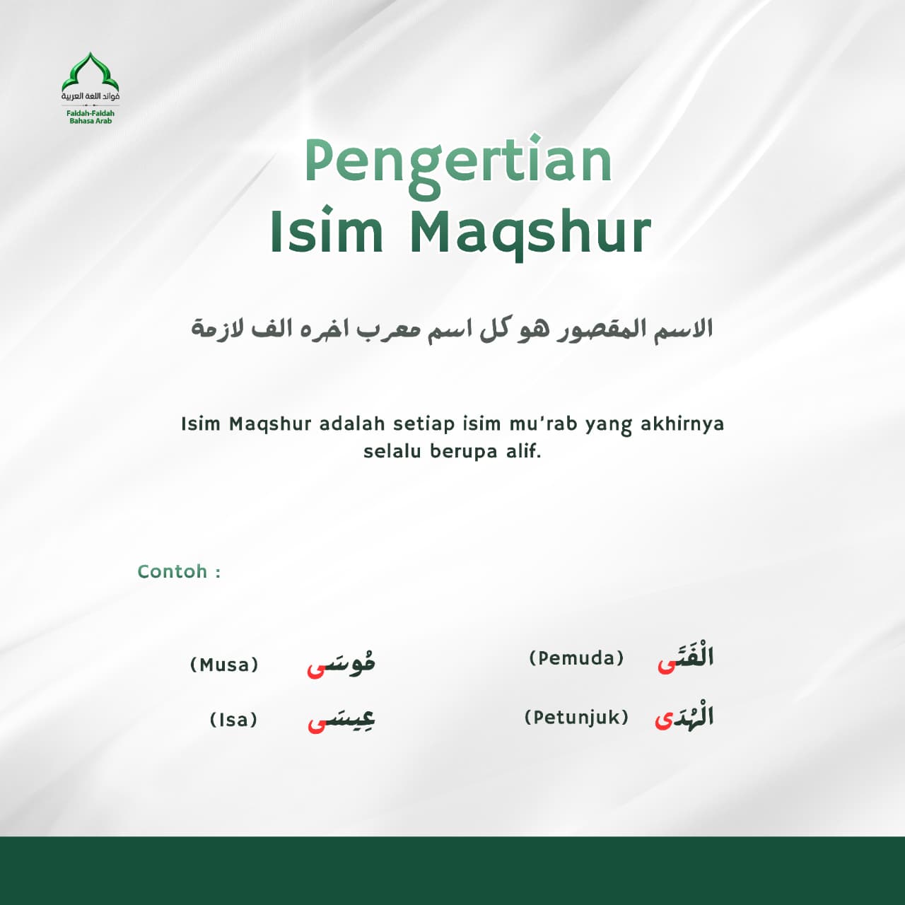 Pengertian Isim Maqshur